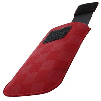 SuG Verticale/kokertas - met uittrekhulp en klittenbandsluiting - M - Stijl: Racing - rood