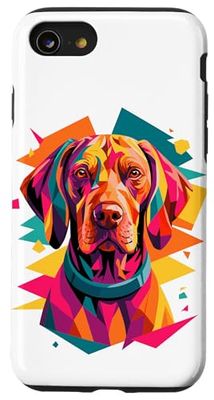 Polygonal Abstract Art Hungarian Vizsla Magyar Vizslas Case for iPhone SE (2020) / 7 / 8