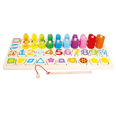 Bino world of toys- Juego Educativo de Madera para niños, Small (620136)