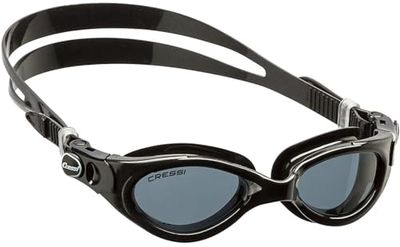 Cressi Flash Swim Lady Goggles Óculos de natação, mulher, lentes pretas/fumadas, tamanho único