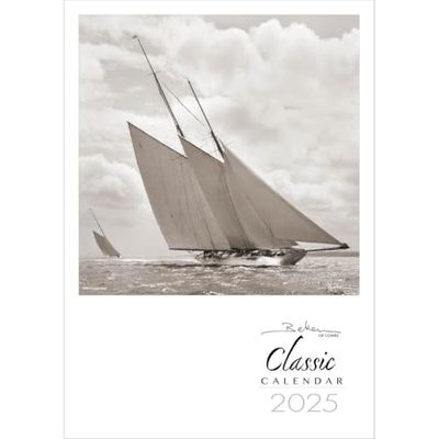 Nauticalia Beken of Cowes Calendar 2025-Classic, White,Multi-Coloured, 60cm