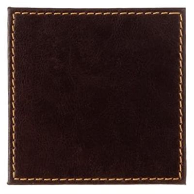 Stalwart CE296 Faux Leather Coaster