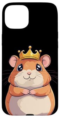 Royal Pet Costume for Hamster with Crown Lovers Case for iPhone 15 Plus