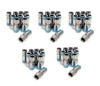 Cabelcon 50 x F-56 CX3 7,0 QM snabbmonteringskontakt för RG6 (7 mm) kabel, vattentät!
