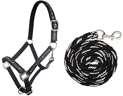 HKM 10025 Set de Licol, Licol et Tricot, Mousqueton, Poney Shetty VB WB