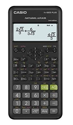 Casio Fx-82ESPLUS-2 Miniräknare, Svart, 11 x 77 x 162 mm