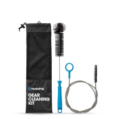 HydraPak Kit di pulizia Set di spazzole con setole e tubi metallici - Senza BPA e PVC - Pulisce serbatoi, sacche di idratazione, contenitori per l'acqua