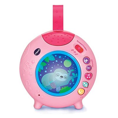 VTech Slaap met me, draagbare projector voor kinderbed, speelgoed voor baby's + 0 maanden, roze, ESP-versie (3480-540357)