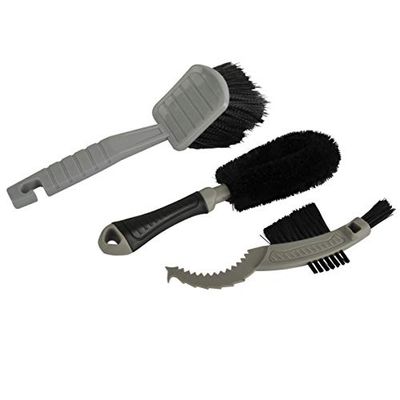 FISCHER Lot de 3 brosses grises unies