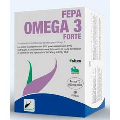 FEPA Omega 3 Forte 60perlas, Negro, Estandar