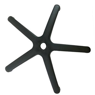 TUKA fotkors, ersättning, nylon, vridbart stöd för kontorsstol, 5-stjärnig fotkors stabilt fotkors för snurrstol, stålfotkors, ersättning fotkors nylon TKD5101