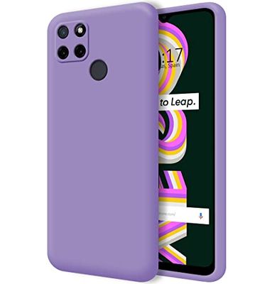 Tumundosmartphone Ultra mjukt flytande silikonfodral för Realme C21Y/C25Y Lila färg