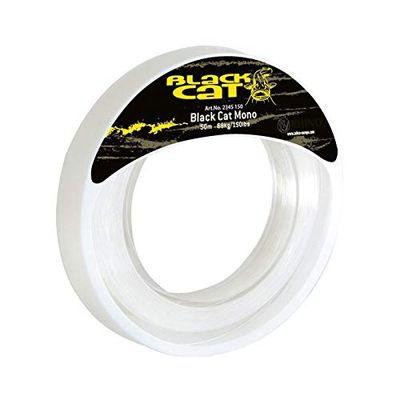 Black Cat 1,2 mm, diâmetro mono leader 50 m, 68 kg, 150 kg, claro