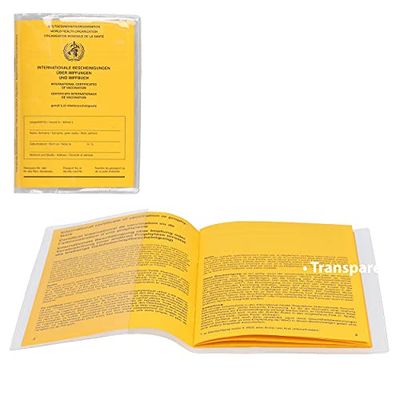 mumbi 1 x Vaccination Certificate Cover Protective Cover Vaccination Card Protection Bag, Vaccination Card Sleeves Transparent (for All Vaccination Cards from 2015)
