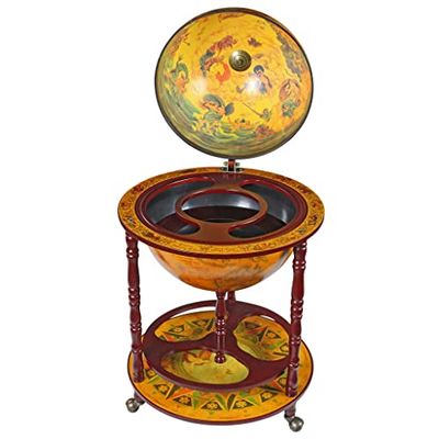 Design Toscano Replica van een Italiaanse wereldbusbar uit de zestigde eeuw, afmetingen: 56 x 56 x 98 cm, 9,5 kg