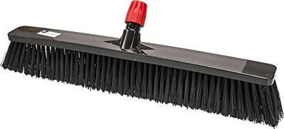 La Briantina Spazzolone Professionale 60 cm con Setole Piumate Rigide, Innesto Universale per Manici con Diametro da 21 mm a 24 mm