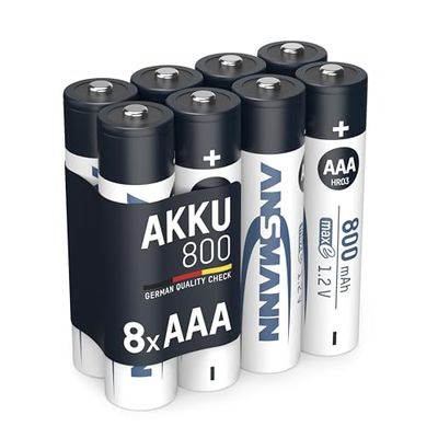 Pilhas LSD recarregáveis de Ansmann. Pilhas com baixa autodescarga de NiMH, de alta capacidade, pré-carregadas e prontas a utilizar