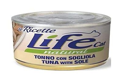 Lifecat Natural Tonno e Sogliola, Le Ricette 150g