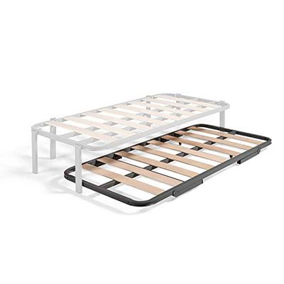 HOGAR24 ES Somier Inferior de Cama Nido, Arrastre con Ruedas, 105x190 cm