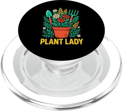 Jardinería Planta Lady Vintage Mujer Boho. PopSockets PopGrip para MagSafe