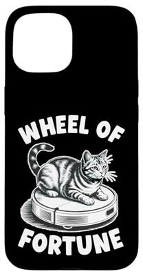 Wheel Of Fortune Cat Joke Robot Vacuum Cleaner Cat Case for iPhone 15
