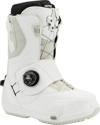 Nitro Cave Step on TLS Bottes de Snowboard pour Femmes, Blanc, 24