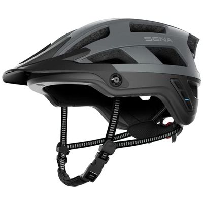 Sena M1 Evo Casque de VTT à Intercom (Gris Mat, L)
