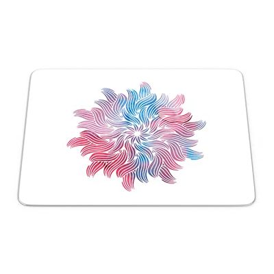Bonamaison, Rechthoek Pop Art Digital bedrukte muismat, antislip onderkant, voor kantoor en thuis, grootte: 22x18 cm