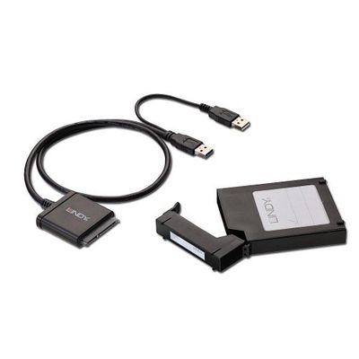 Lindy 43110 Boitier Disque Dur 2,5" avec Adaptateur SATA USB 3.0 Noir