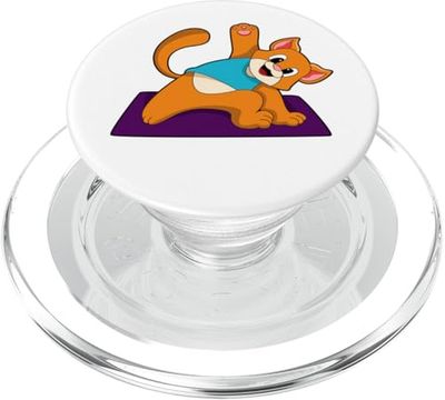 Gatto Yoga Fitness Ginnastica PopSockets PopGrip per MagSafe