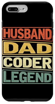 Husband Dad Coder Legend Fathers Day Dad Case for iPhone 7 Plus/8 Plus