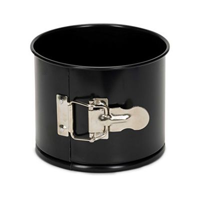 patisse 02820 - Moule à Gâteaux rond – brioche – Moule à Panettone - avec charnière bord haut Classique, noir, Ø16cm