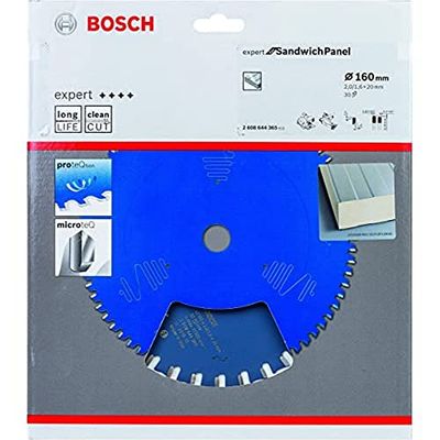 Bosch Professional Cirkelzaagblad Expert for Sandwich Panel (sandwichpanelen, 160 x 20 x 2 mm, 30 tanden, accessoire accu-cirkelzaag)