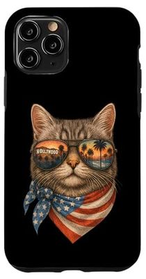Chat Cool Los Angeles Style Rétro USA Coque pour iPhone 11 Pro