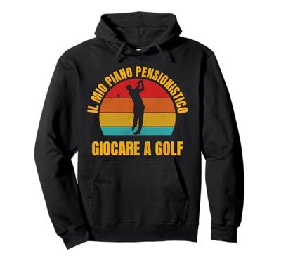 Golf Pensione Golfista Pensionato Felpa con Cappuccio