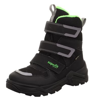 Superfit Snow MAX, Botas para Nieve, Negro y Verde 0000, 24 EU Estrecho