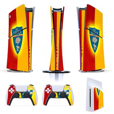 Skin Cover Adesiva Compatibile per PS5 SLIM – Utilizzabile per entrambe le versioni DIGITAL e DISK – Console e Controller - Vinile Opaco HD Removibile (D077 - Lecce)