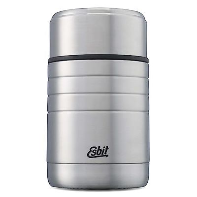 Esbit Majoris Thermosbak, roestvrij staal, BPA-vrij, zwart en zilver, 1 liter en meer, warme en koude gerechten, soep, lunch