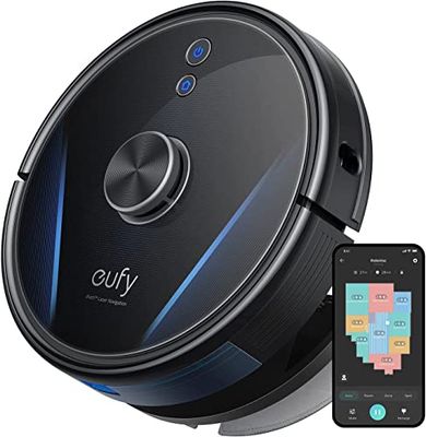 eufy RoboVac LR30 Hybrid robotstofzuiger en -dweil, 3000Pa-zuigkracht, iPath Laser Navigation, onthoudt meerdere etages, geavanceerde app-bediening, bedienbaar waterreservoir, werkt met Alexa