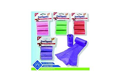 SICIGNANO - Hygiënezakken ideaal voor het verwijderen van hondenpoep. 45 zakjes 22 x 28,5 cm hondenpoepzakjes