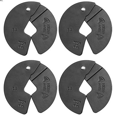 Micro Gainz NIEUWE 1 lb halter fractionele halterschijven 2 of 4 stuks - Ontworpen voor haltertraining en microladen, gemaakt in de VS (4 stuks)