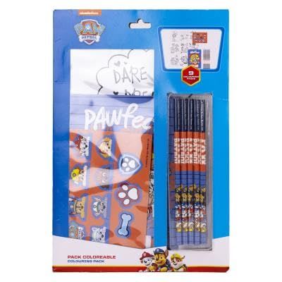 CERDÁ LIFE'S LITTLE MOMENTS Unisex Kid's Paw Patrol Kleurplaten Briefpapier Pack Etui, Veelkleurig, Standaard, Meerkleurig, Eén maat