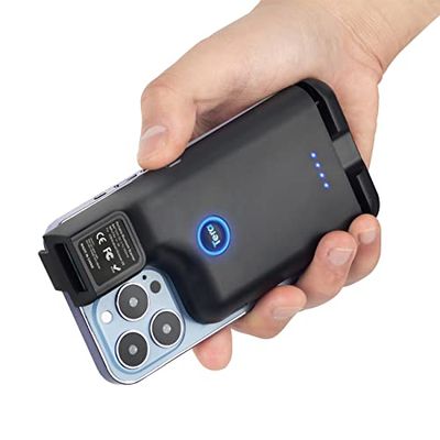 Tera Escáner de códigos de Barras Clip Trasero Portátil Inalámbrico con Bluetooth 1D 2D QR Lector de Código de Barras con Escaneo de Imagen para Smartphone, Compatible con Android e iOS, Modelo 0013