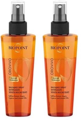 Biopoint Orovivo - Balsamo Capelli Spray di Bellezza, Trattamento Idratante, Azione Districante senza Appesantire, Dona Capelli Morbidi e Leggeri, 150 ml (Confezione da 2)