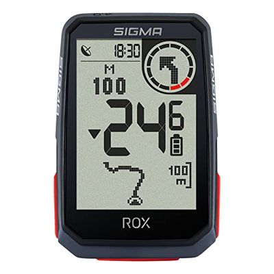 SIGMA SPORT ROX 4.0 Zwart | Fietscomputer draadloos GPS & navigatie incl. standaard stuurhouder GPS | Outdoor GPS-navigatie met hoogtemeter