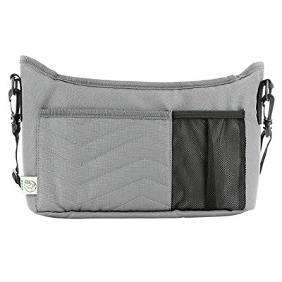 Reer Growing Kinderwagenorganizer met aankleedkussen, grijs, 38 x 9 x 21 cm