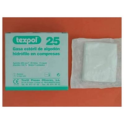 Compresa Gasa Esteril 25U Texpol