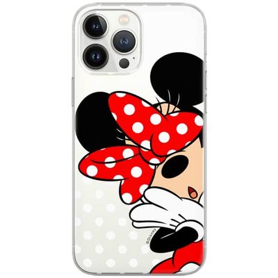 ERT GROUP mobiltelefonfodral för Samsung F62 / M62 originalt och officiellt licensierat Disney mönster Minnie 003 optimalt anpassad till formen på mobiltelefonen, gedeeltelijk transparant