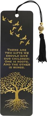 Peter Pauper Press Beaded Bookmark with Ruler - Black Cardstock - 1 Piece