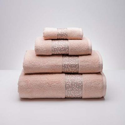 Sancarlos Belat Serviette de Bain, Rose, Douche, 70 x 140 cm